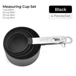 4pc black cup