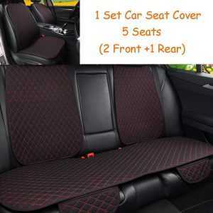 5 Seats Black Red