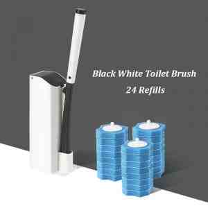 Black toilet brush